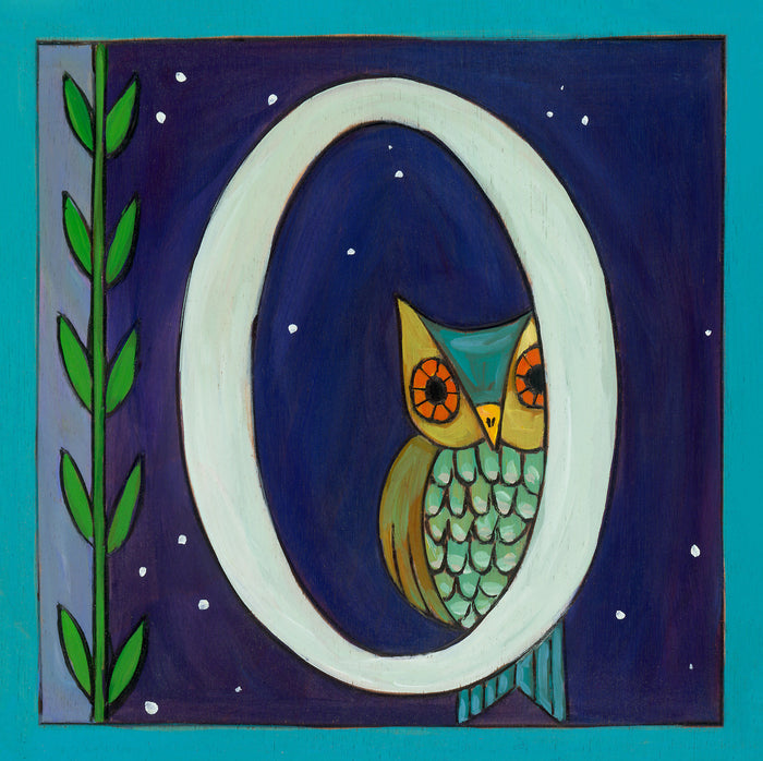 "O" Alphabet Letter Plaque