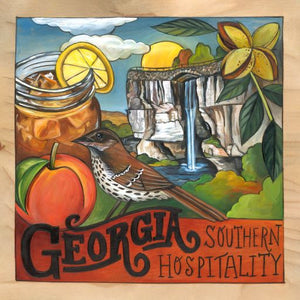 "Peach State" | Georgia Plaque