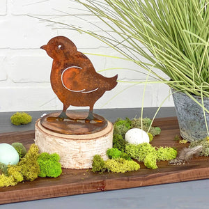 Peep Chick Sculpture – Little tabletop chick sculpture is perfect for a little rustic touch of spring main view