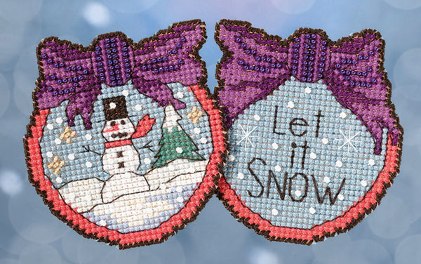 "Let it Snow" Stitch Cross Kit Ornament