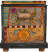 Chest –  "Go Barefoot" chest with nautically themed motif