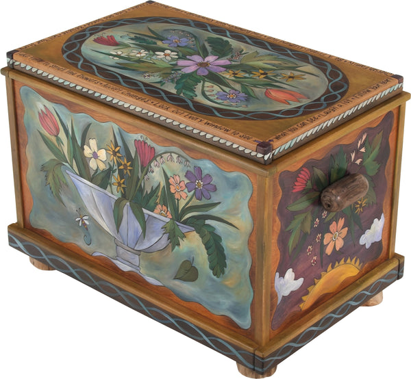 Chest –  Flower themed chest with floral motif