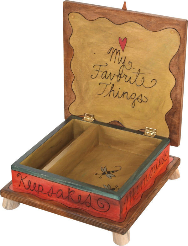 Keepsake Box – Beautiful warm-toned "my favorite things" landscape box motif