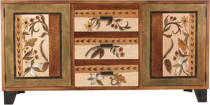 Large Buffet –  Warm credenza buffet with nature motif