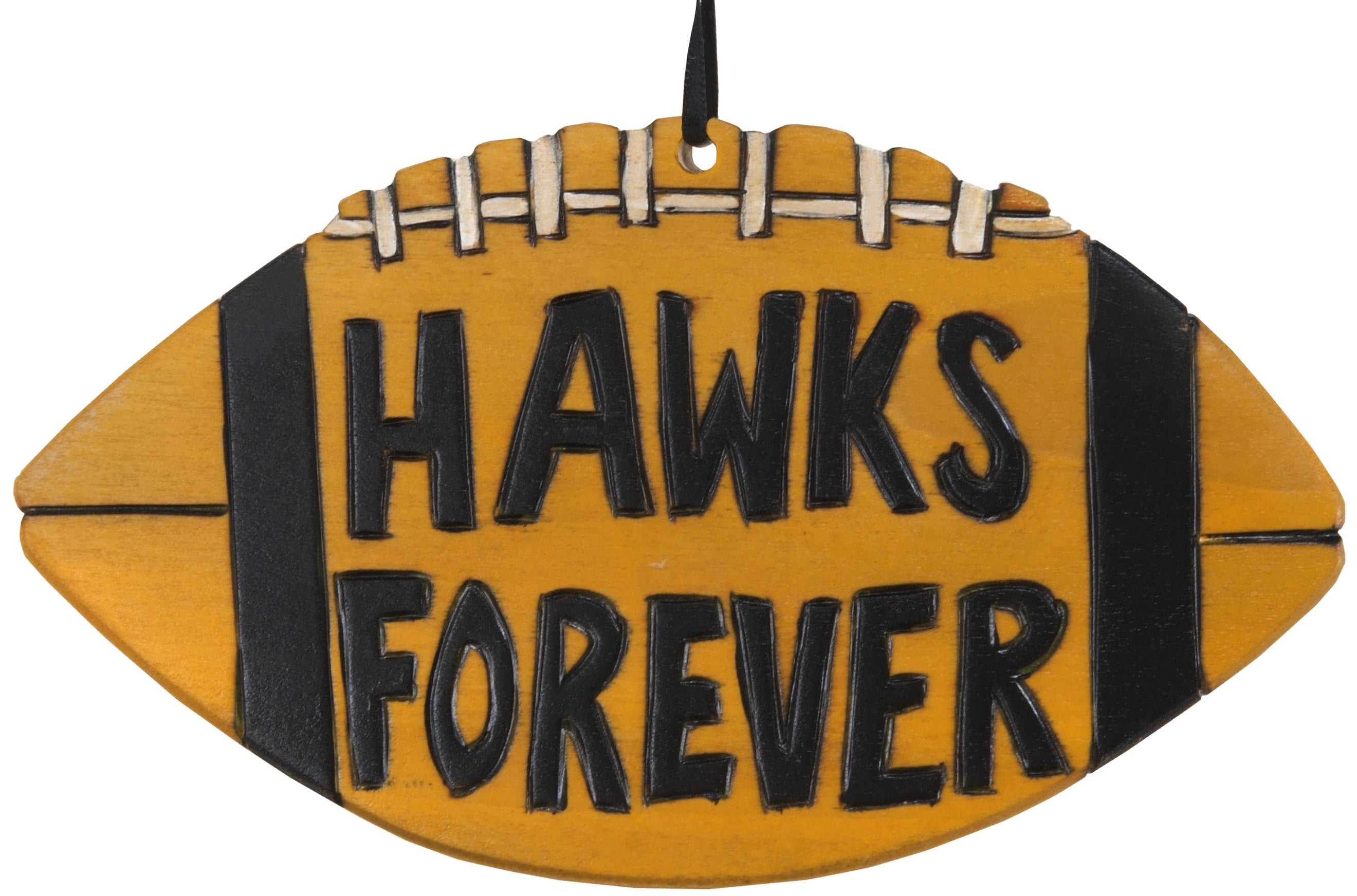 University of Iowa Ornament –  Adorable football ornament honoring U of I, 