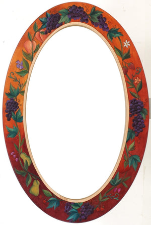 Oval Mirror –  Flora and fruits mirror in rich and elegant hues