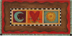 Small Buffet –  "Live by the Sun/Love by the Moon" small buffet with moon, heart and sun motif