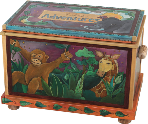 Chest –  "Life's Adventures" chest with safari animals motif