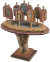 Tablet Menorah –  Lovely 3D folk art menorah