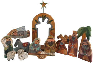 Large Nativity –  Large Nativity with yellow accents