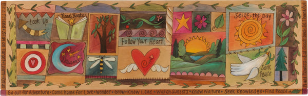 Wooden Storage Bench with Boxes | Sticks Handmade