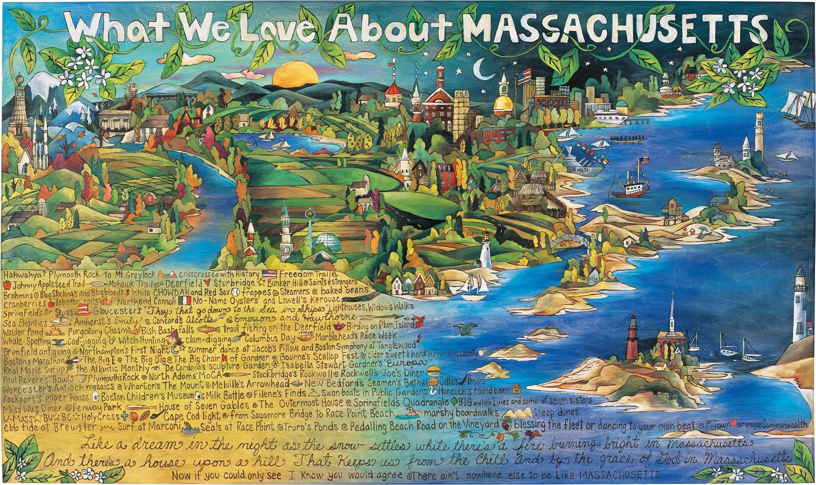 WWLA Massachusetts Lithograph –  