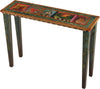 Sticks handmade console table with colorful life icons