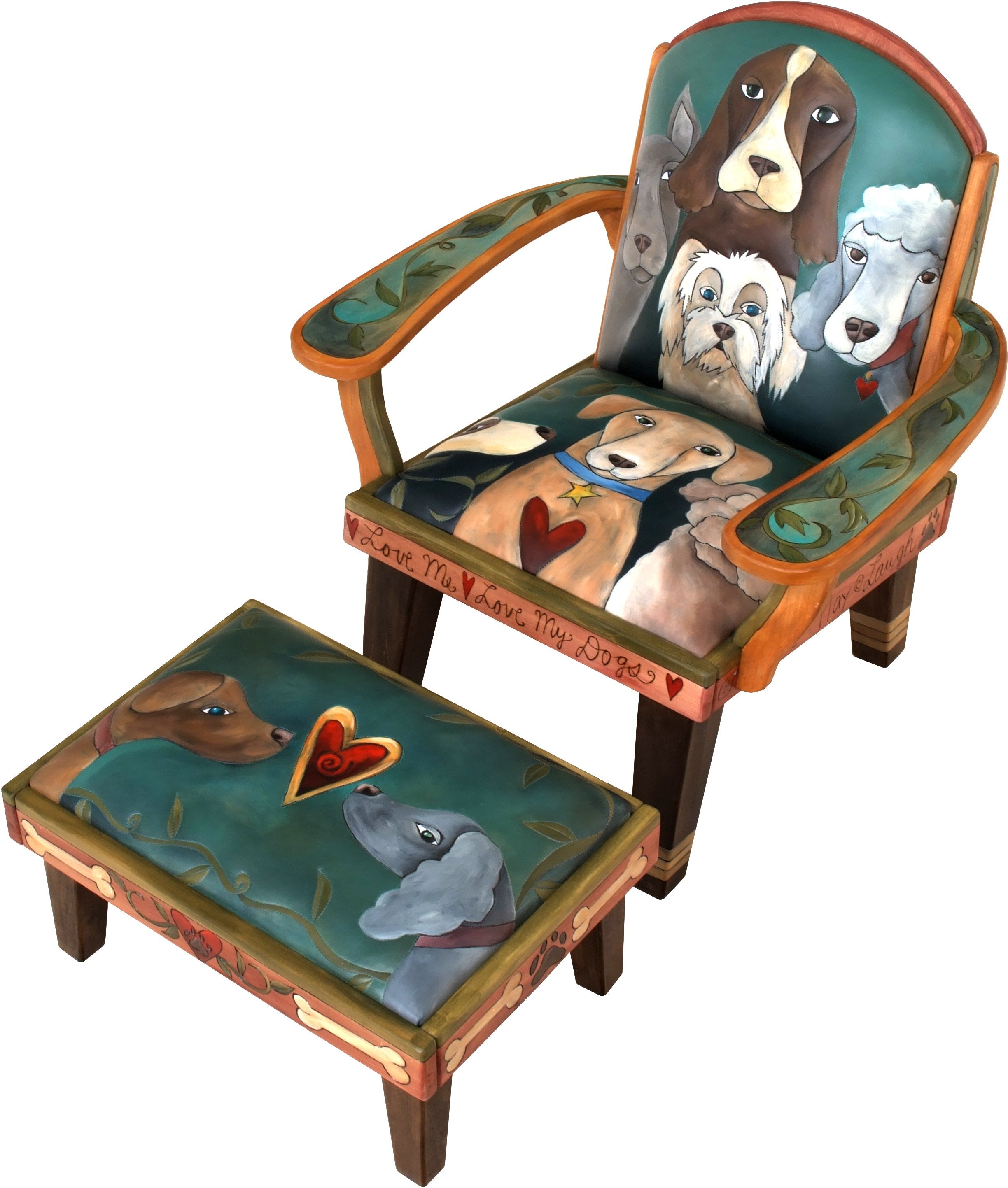 Friedrich's Chair and Matching Ottoman –  