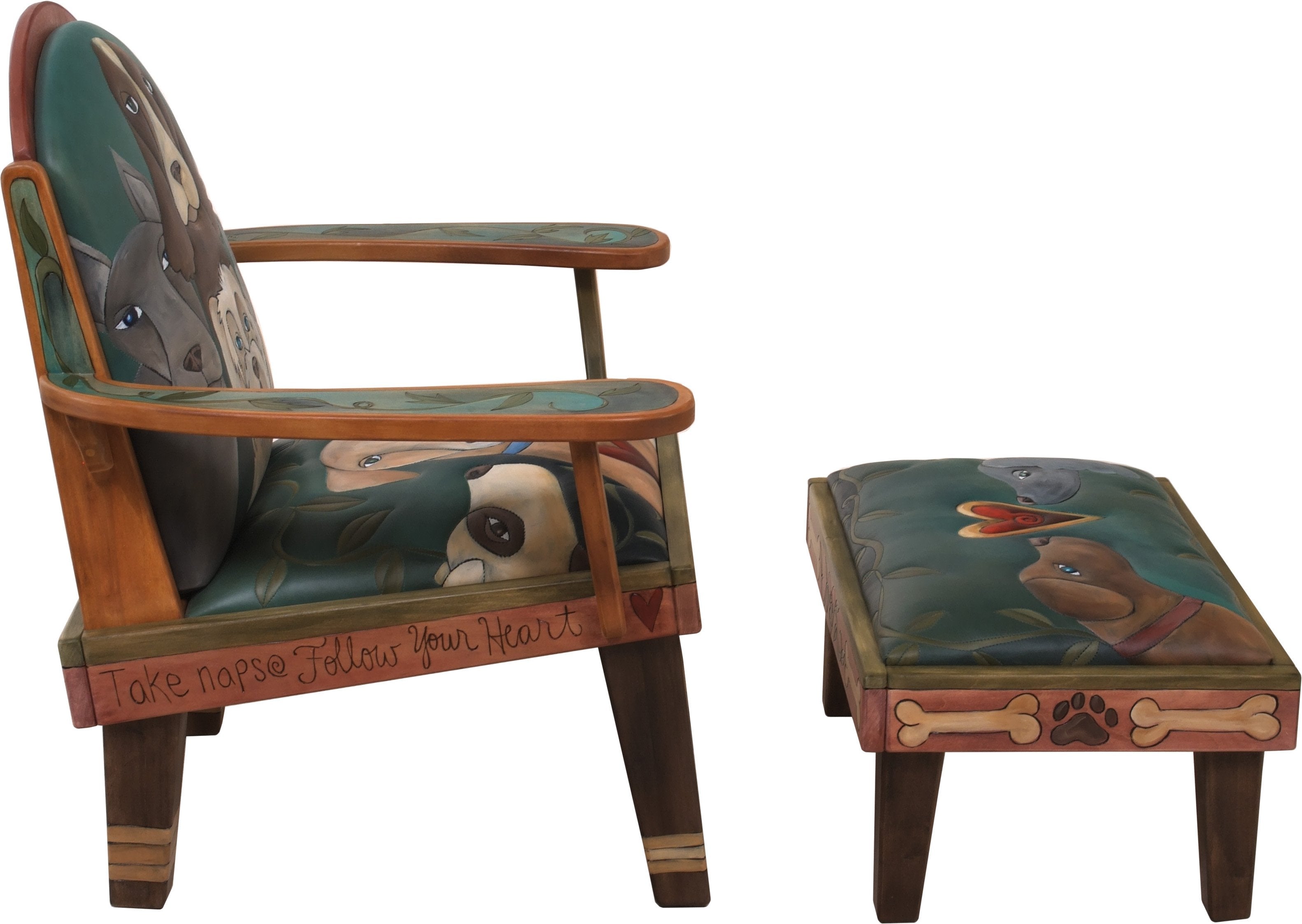 Friedrich's Chair and Matching Ottoman –  