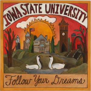 Iowa State 10"x10" Plaque –  "Follow Your Dreams" collegiate plaque honoring Iowa State University