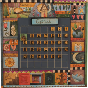Large Perpetual Calendar –  "Know Nature" perpetual calendar with nature motif