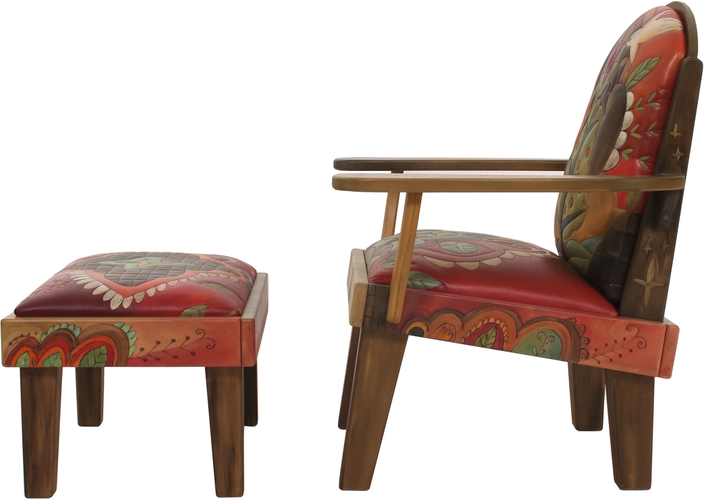 Friedrich's Chair and Matching Ottoman –  