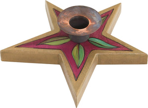 Star-Shaped Candle Holder –  Handsome star-shaped candle holder