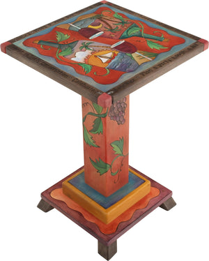 Martini End Table –  Festive and fun martini table with beach motifs