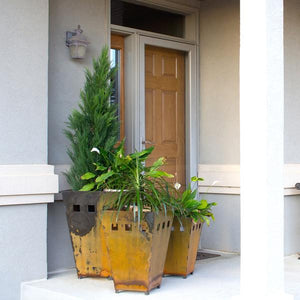 Medium Planter - Perfect middle size planter, match the sizes for a formal look on either side of your front entry or mix and match for a more casual feeling