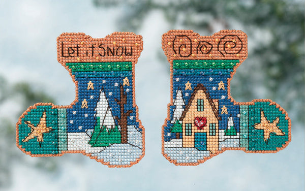 "Let it Snow" Stitch Cross Kit Ornament