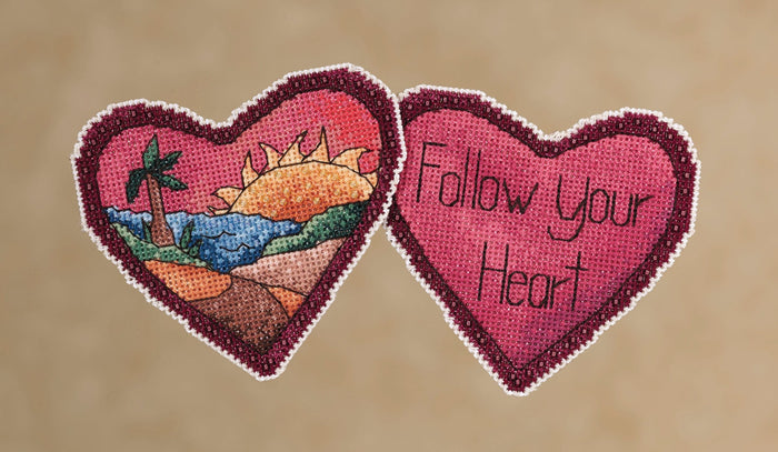 Follow Your Heart Stitch Kit Ornament