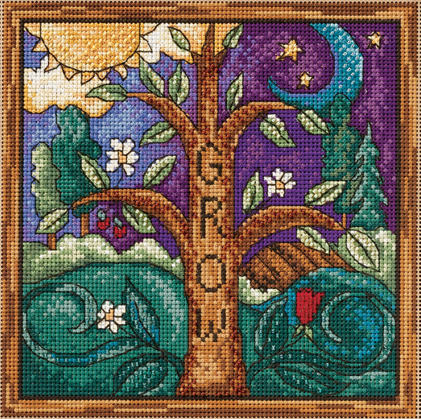 "Grow" Cross Stitch Kit