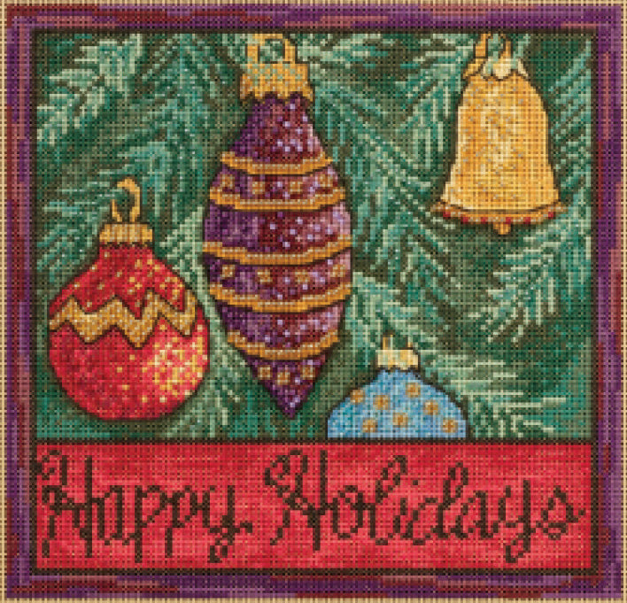 Holiday Ornaments Cross Stitch Kit