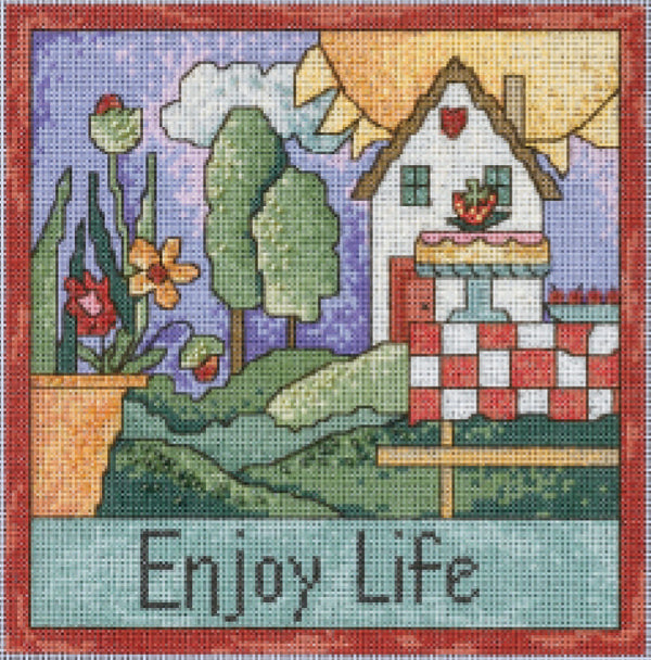 "Enjoy Life" Cross Stitch Kit