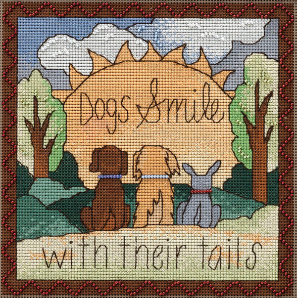 "Dogs Smile" Cross Stitch Kit