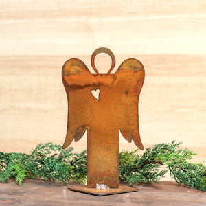 Simple Heart Angel Sculpture – Beautiful angel makes an elegant holiday display or a perfect gift main view