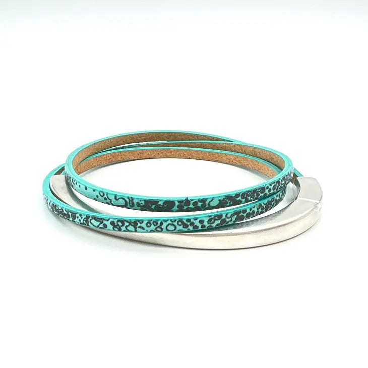 Skinny Wrap Bracelet - Silver (Assorted)