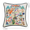 Arizona Hand-Embroidered Pillow -  The Grand Canyon State...This original design celebrates the State of Arizona