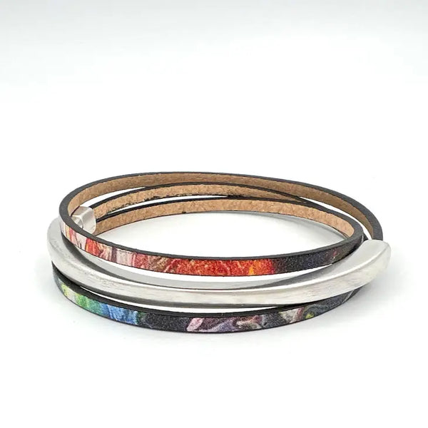 Skinny Wrap Bracelet - Silver (Assorted)