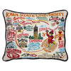 Iowa State University Hand-Embroidered Pillow -  This original design celebrates Iowa State University. Go Cyclones!