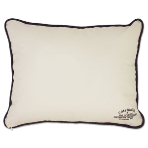 Iowa State University Hand-Embroidered Pillow -  This original design celebrates Iowa State University. Go Cyclones!