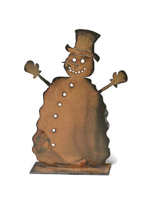 Mitten Snowman Sculpture – A well rounded Frosty that will never melt, he'll make the perfect addition to your winter decor on a white background